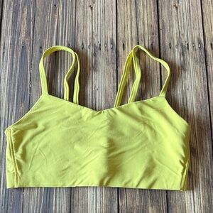 All in Motion Yellow Soft Strappy Bra M